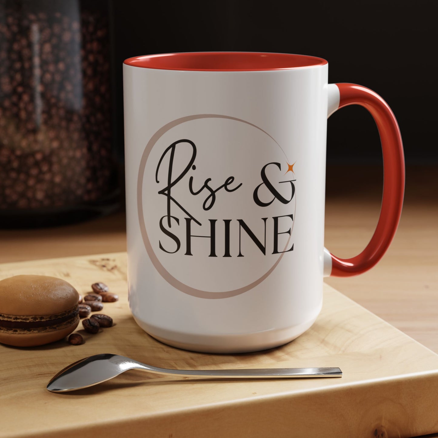 Rise and Shine Accent Coffee Mug For Coffee Lovers, 11oz