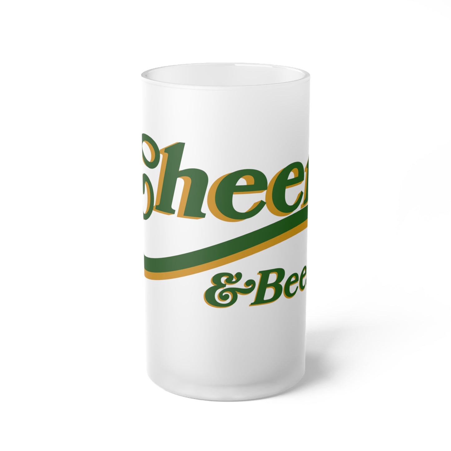 Cheers and Beers - Frosted Glass Beer Mug