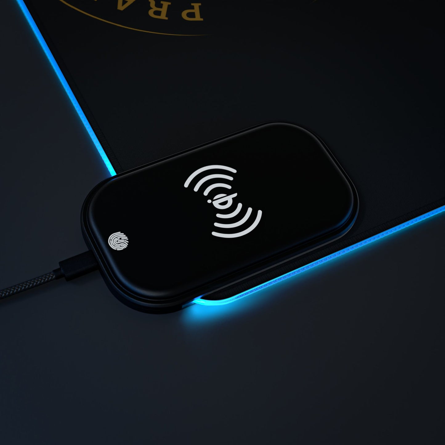 Pray, Believe, Work, Receive - LED Gaming Mouse Pad, Wireless Charging