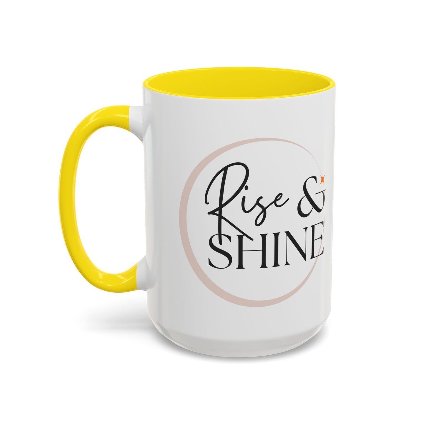 Rise and Shine Accent Coffee Mug For Coffee Lovers, 11oz