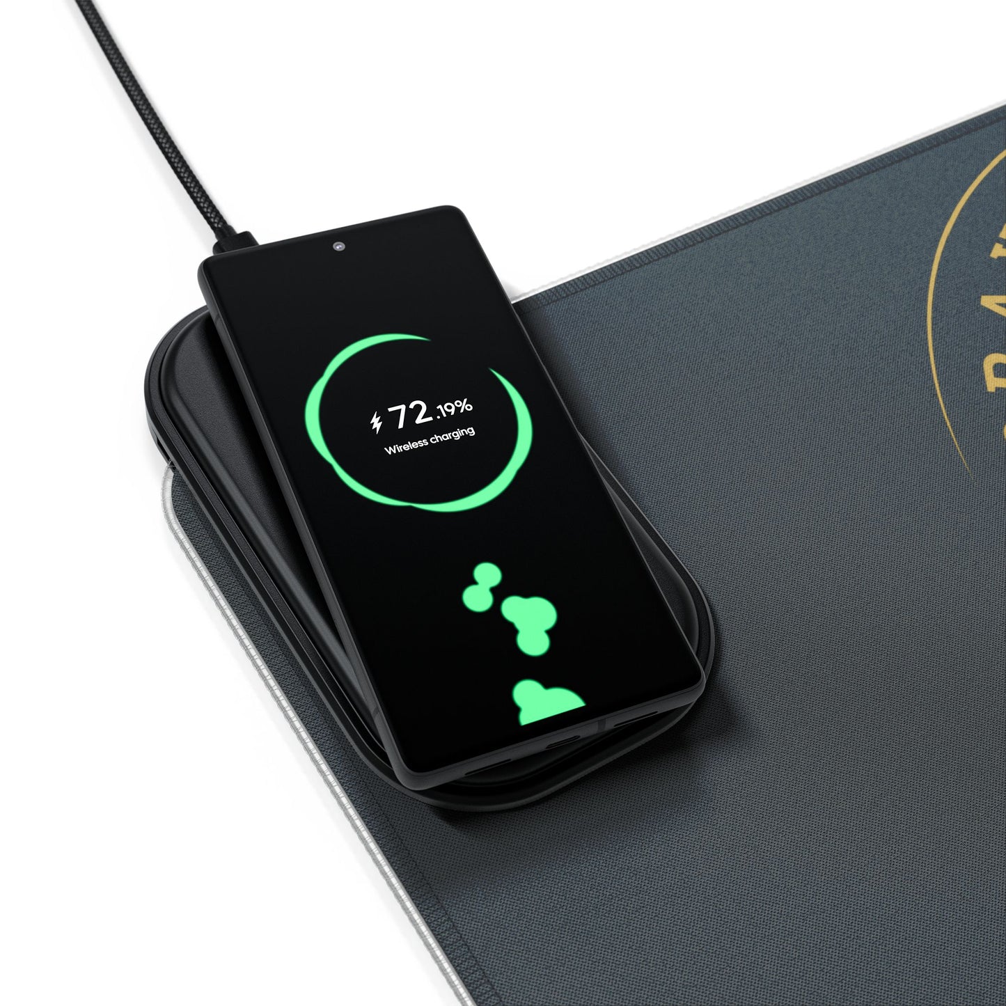 Pray, Believe, Work, Receive - LED Gaming Mouse Pad, Wireless Charging