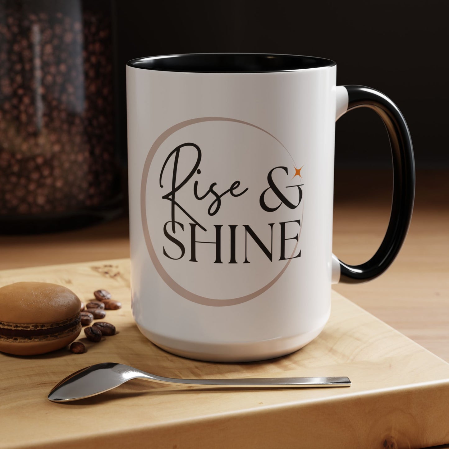Rise and Shine Accent Coffee Mug For Coffee Lovers, 11oz
