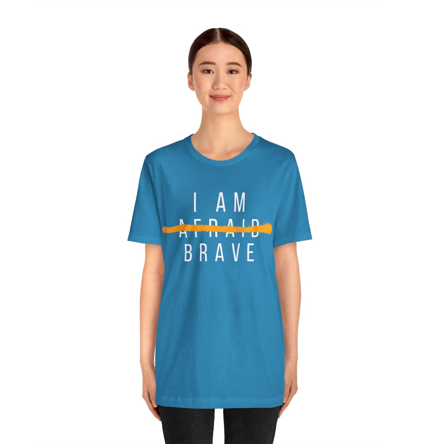 I Am Brave - Inspirational, Motivational Graphic T Shirt For Men and Women