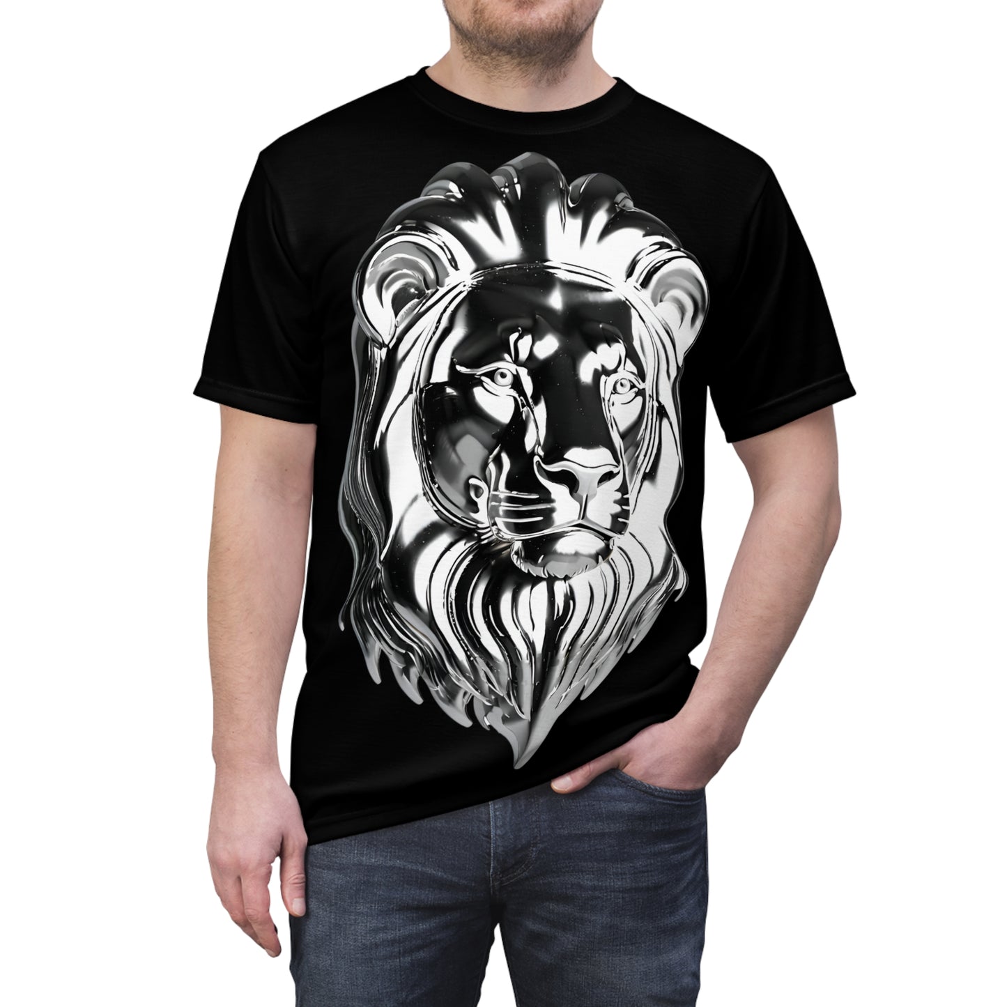 3D Chrome Lion