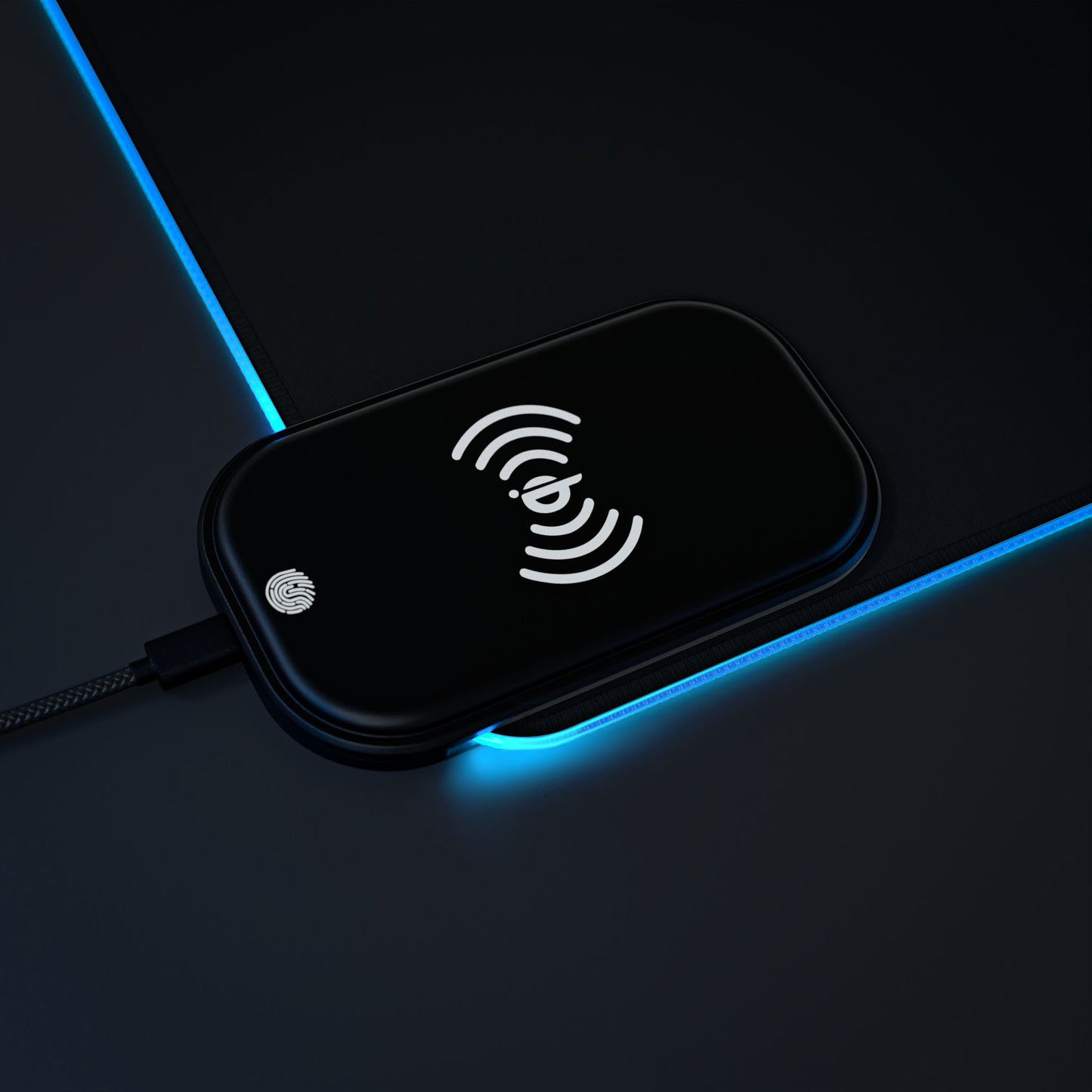 Pray, Believe, Work, Receive - LED Gaming Mouse Pad, Wireless Charging