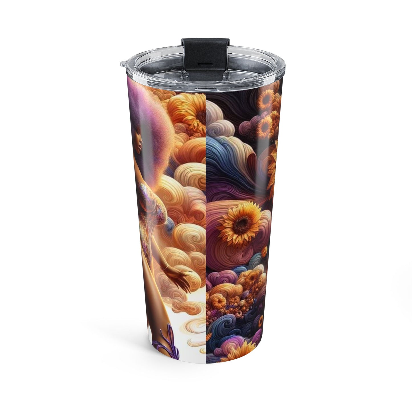 Melenated Flowers - Artistic Tumbler