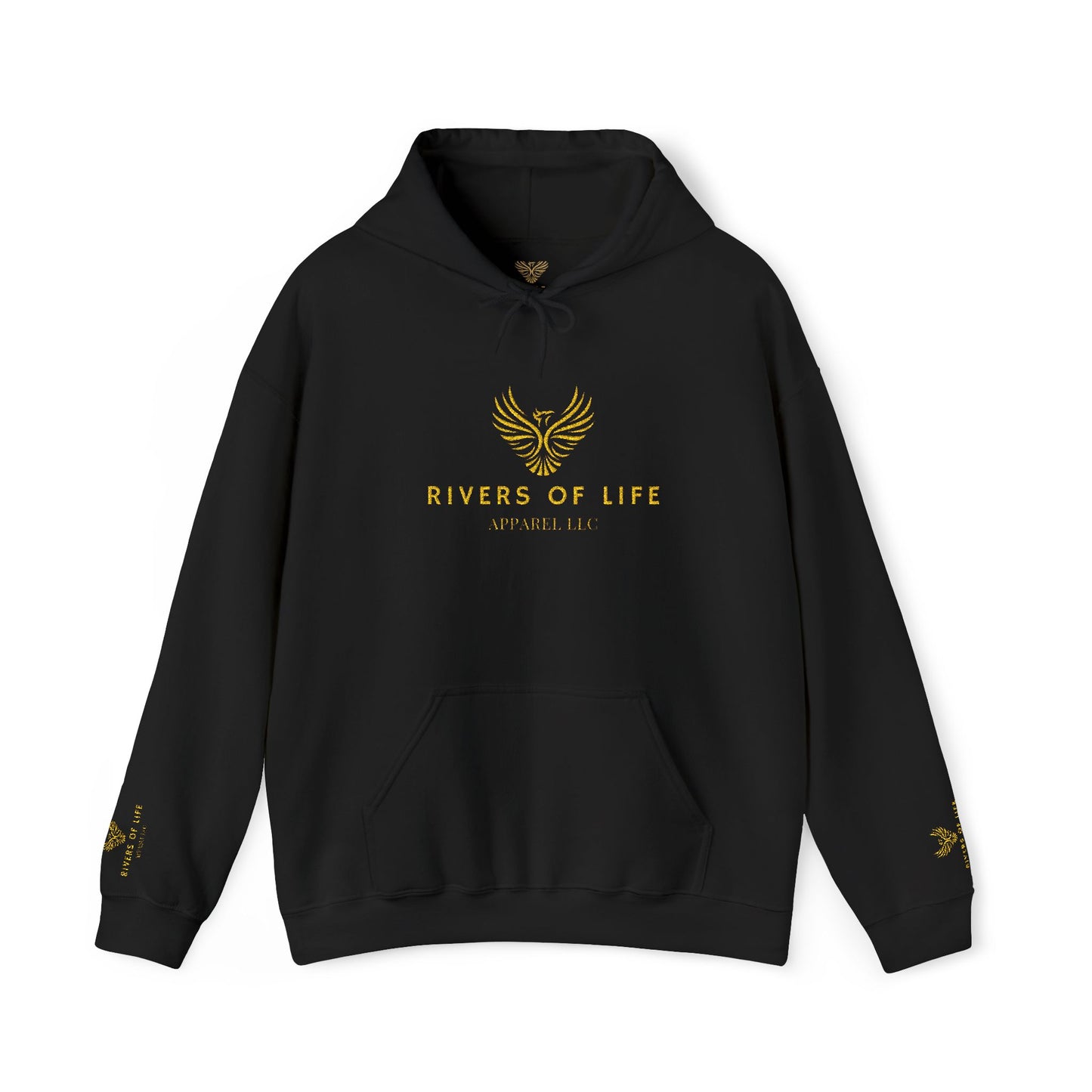Rivers of Life Unisex Hoodie - Cozy Sweatshirt for Nature Lovers, Artistic Gift, Fall Wardrobe Staple, Spiritual Clothing, Warm Layer