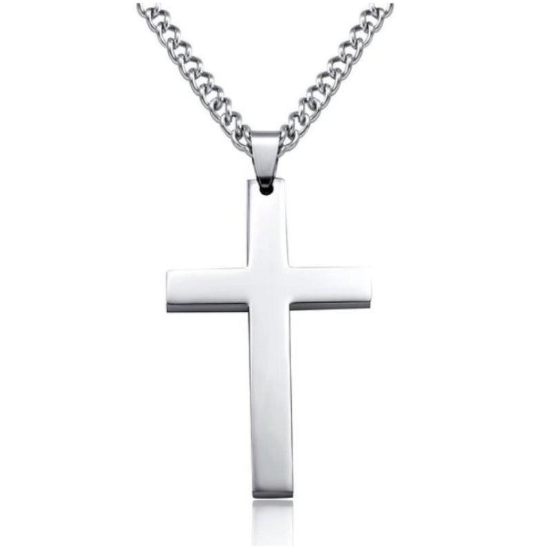 Minimalist Cross Pendant Chain Necklace