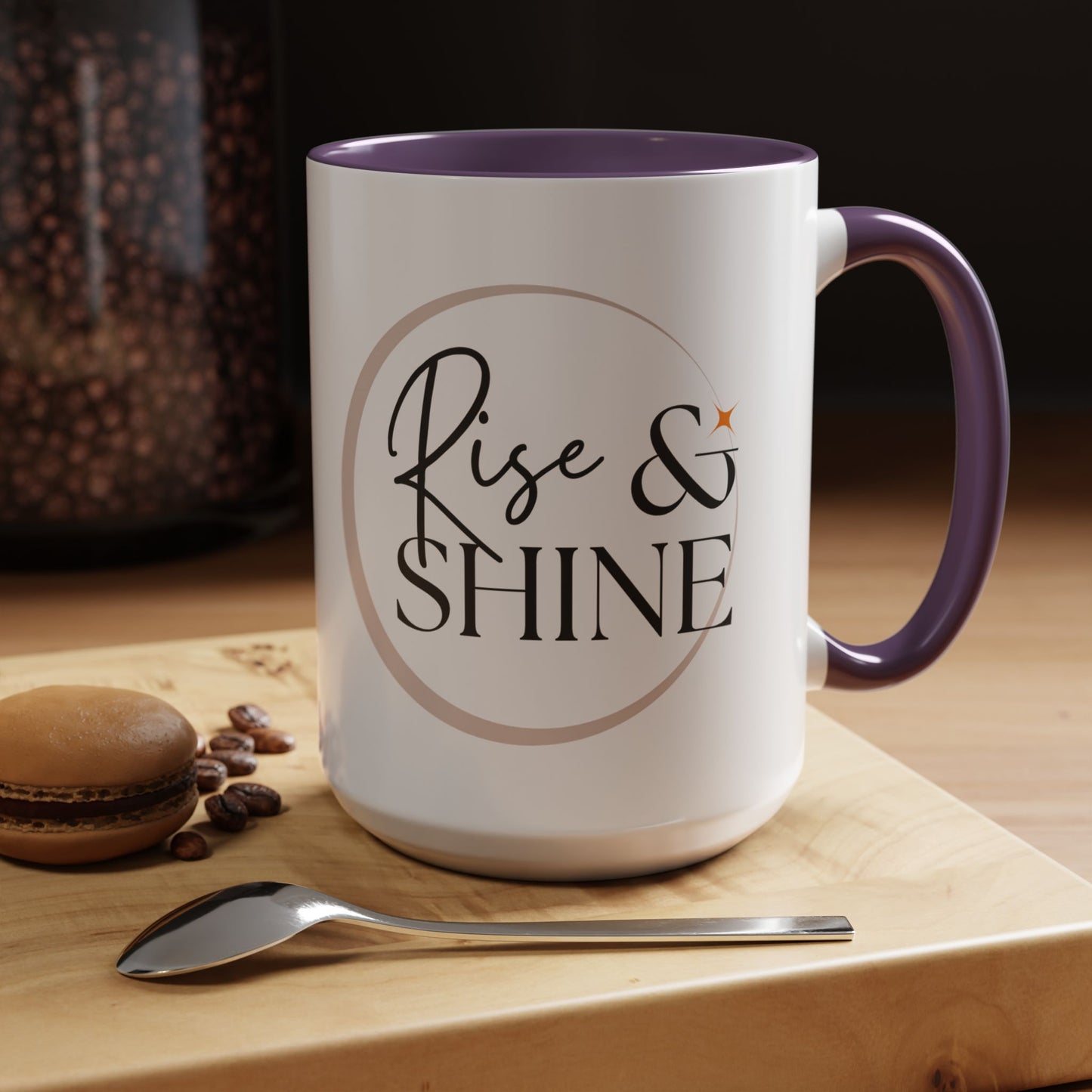 Rise and Shine Accent Coffee Mug For Coffee Lovers, 11oz