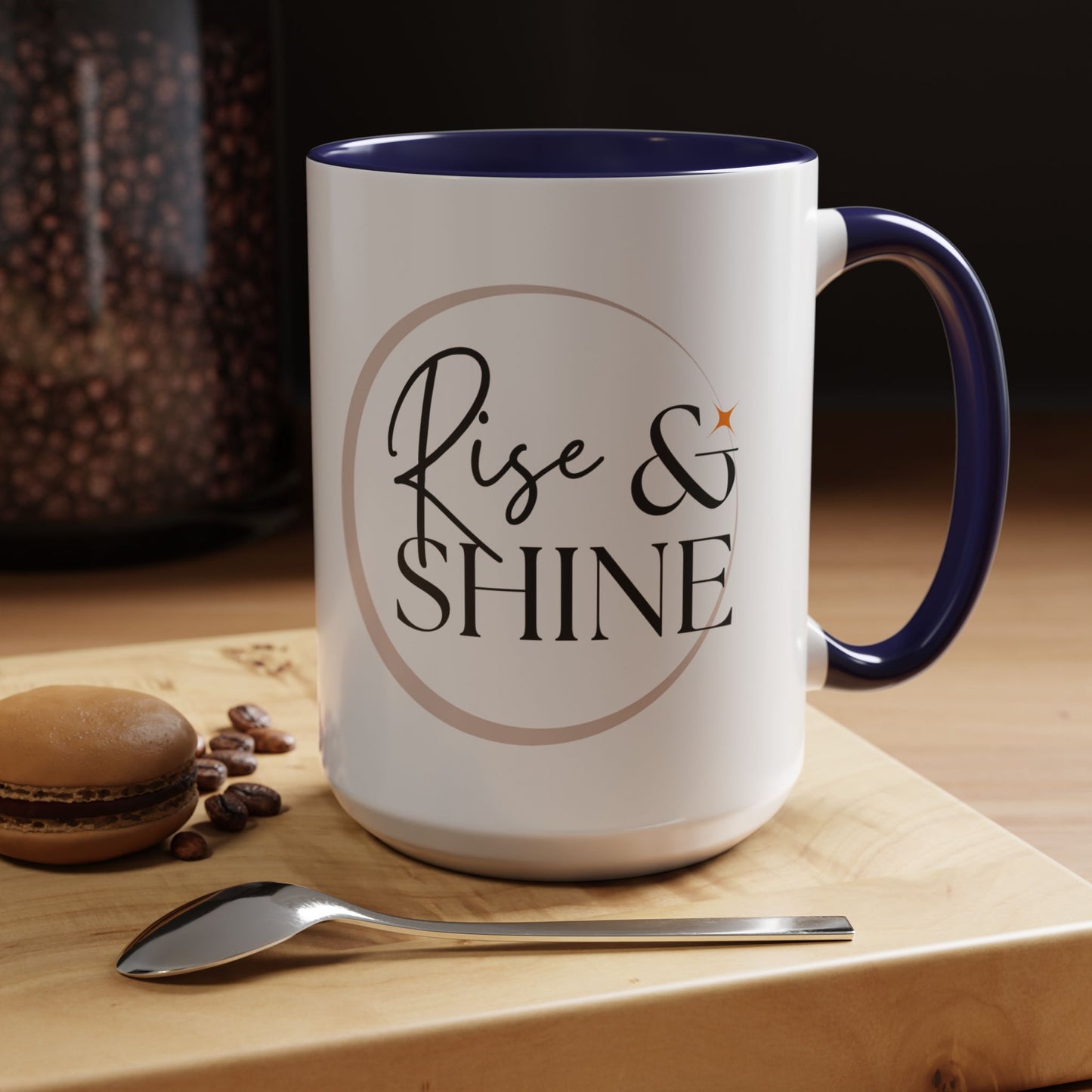 Rise and Shine Accent Coffee Mug For Coffee Lovers, 11oz