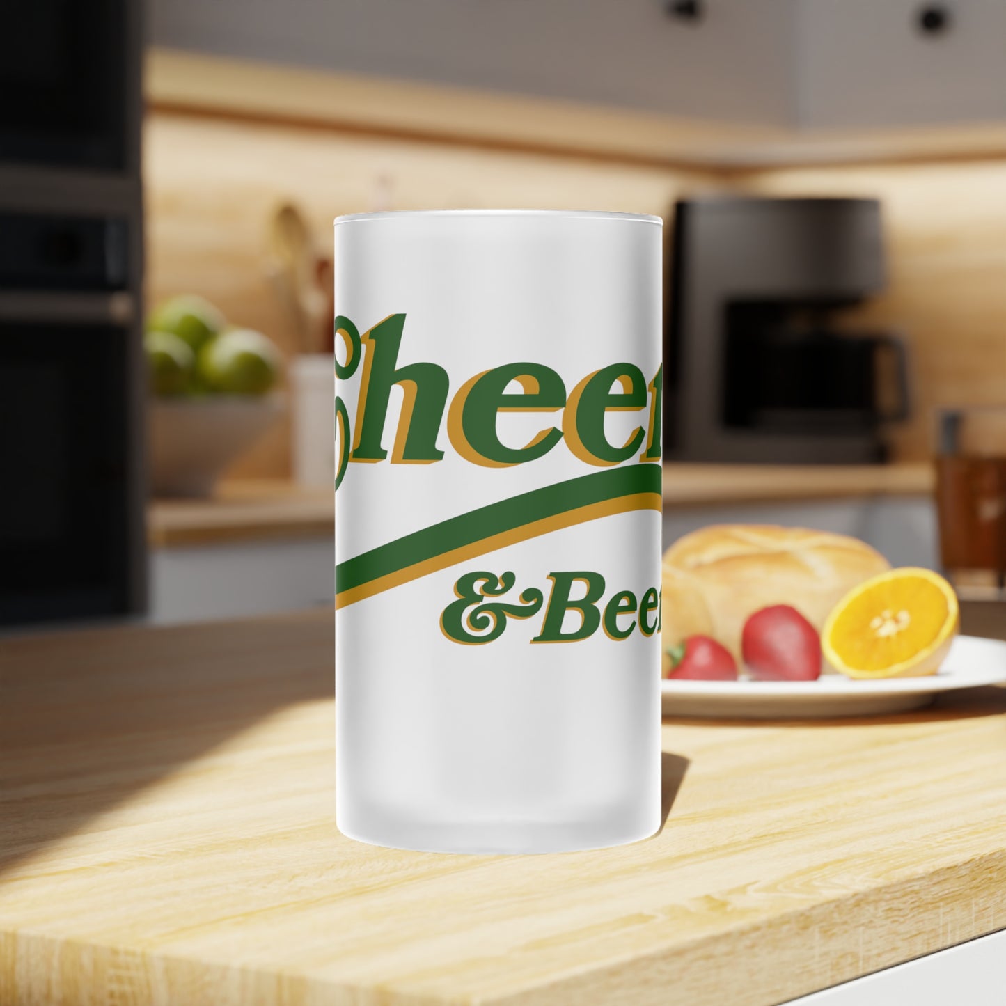 Cheers and Beers - Frosted Glass Beer Mug