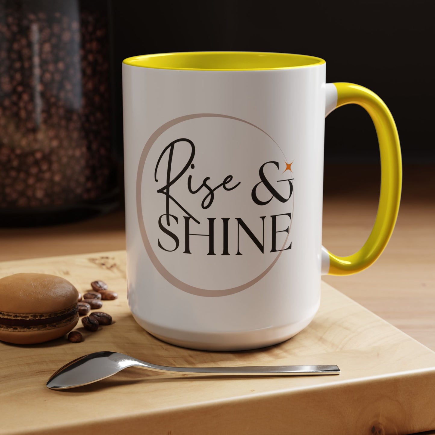 Rise and Shine Accent Coffee Mug For Coffee Lovers, 11oz