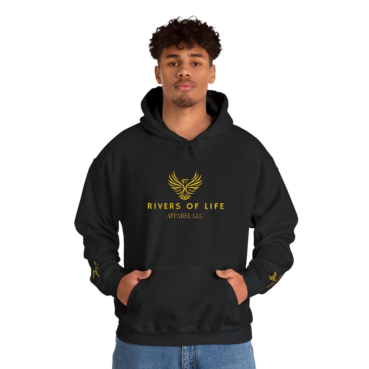 Rivers of Life Unisex Hoodie - Cozy Sweatshirt for Nature Lovers, Artistic Gift, Fall Wardrobe Staple, Spiritual Clothing, Warm Layer