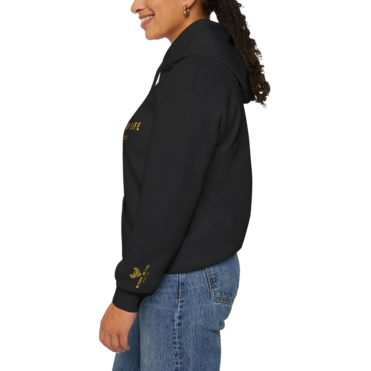 Rivers of Life Unisex Hoodie - Cozy Sweatshirt for Nature Lovers, Artistic Gift, Fall Wardrobe Staple, Spiritual Clothing, Warm Layer