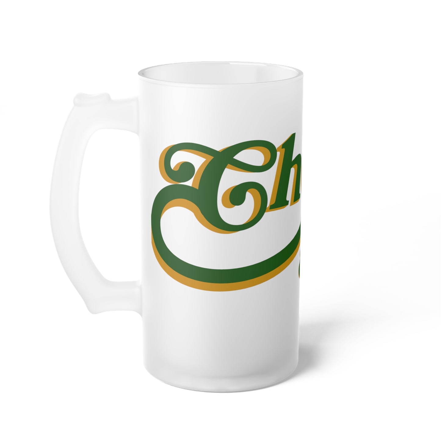 Cheers and Beers - Frosted Glass Beer Mug