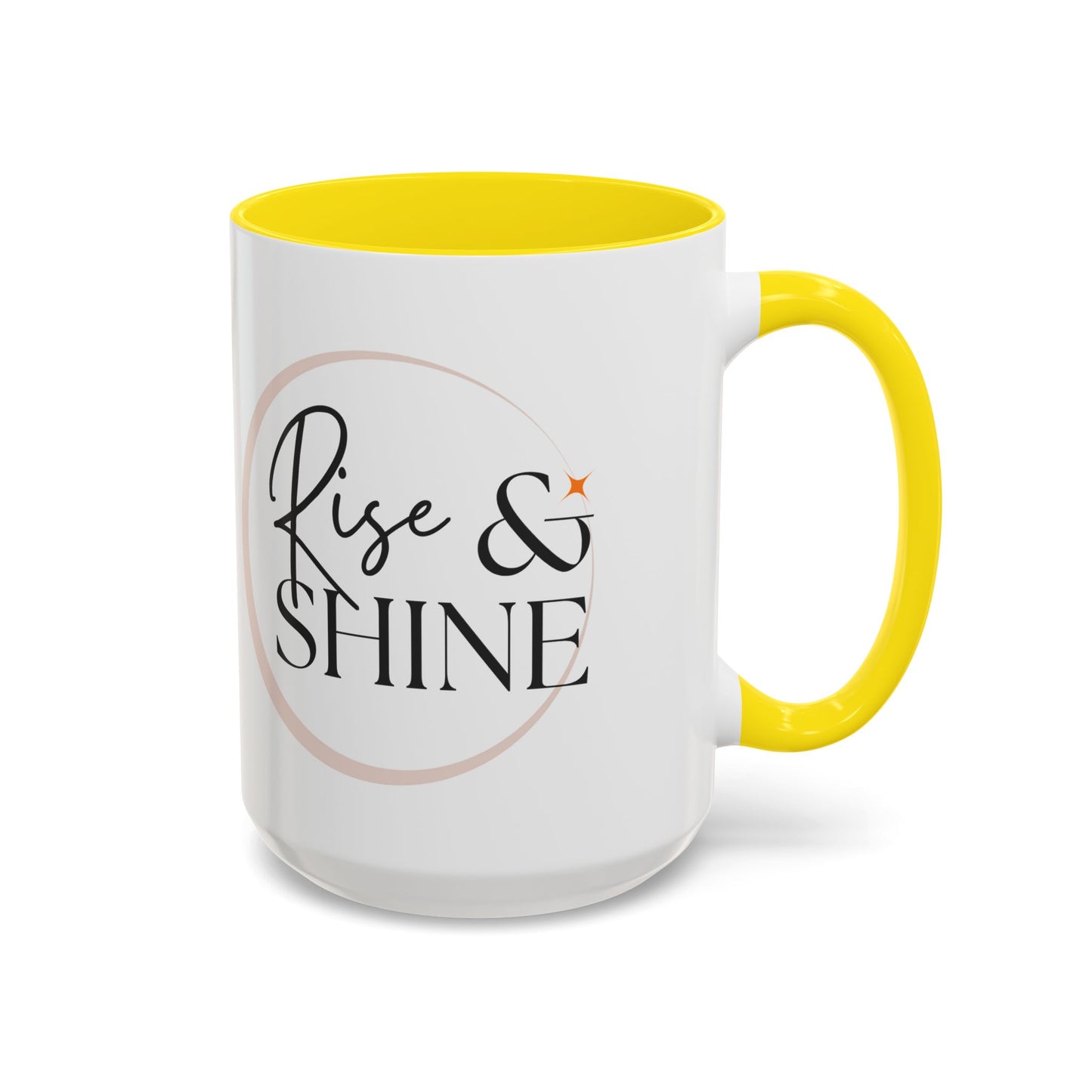 Rise and Shine Accent Coffee Mug For Coffee Lovers, 11oz