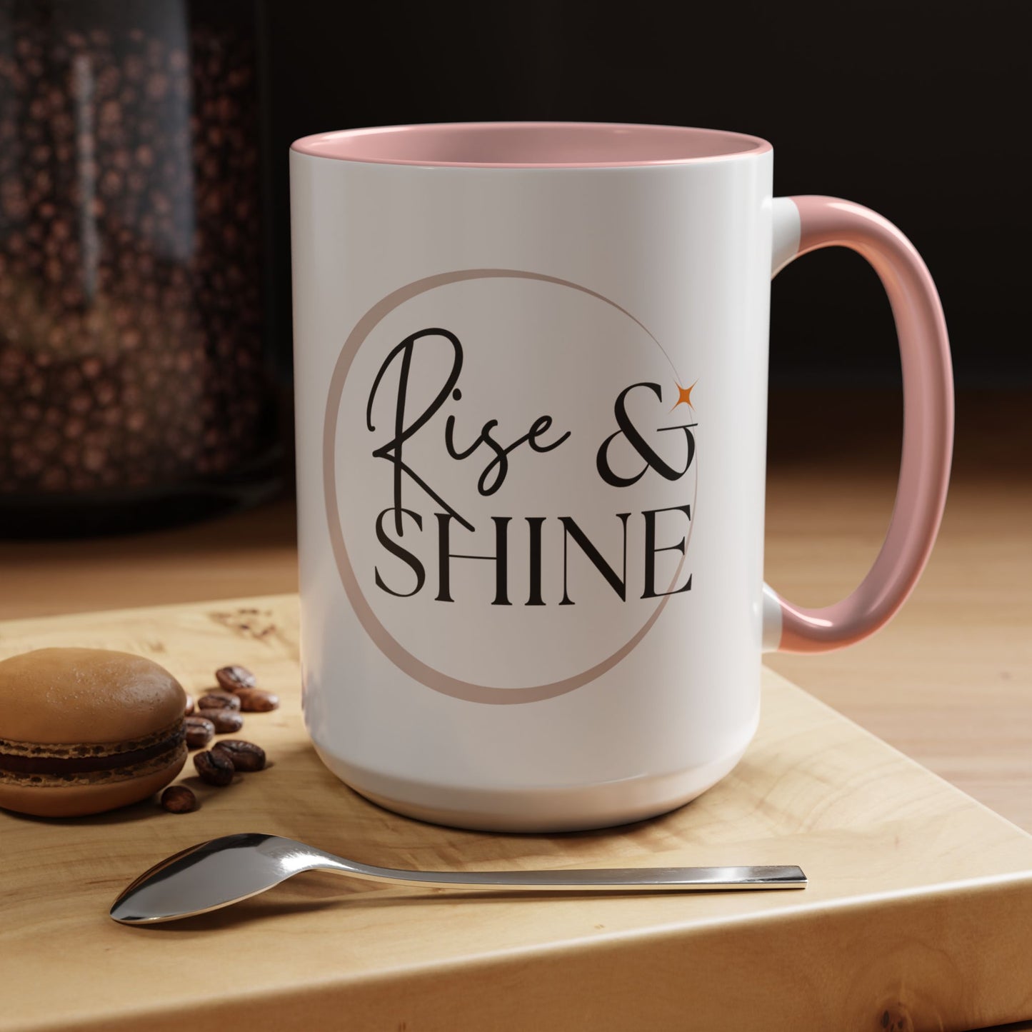 Rise and Shine Accent Coffee Mug For Coffee Lovers, 11oz