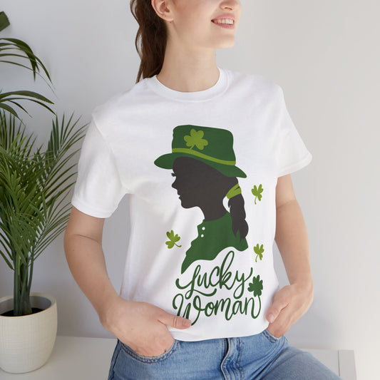 St. Patricks Day " Lucky Woman" T Shirt, St. Paddys Day T Shirt , St. Pattys Day T Shirt, Irish Day Shirt