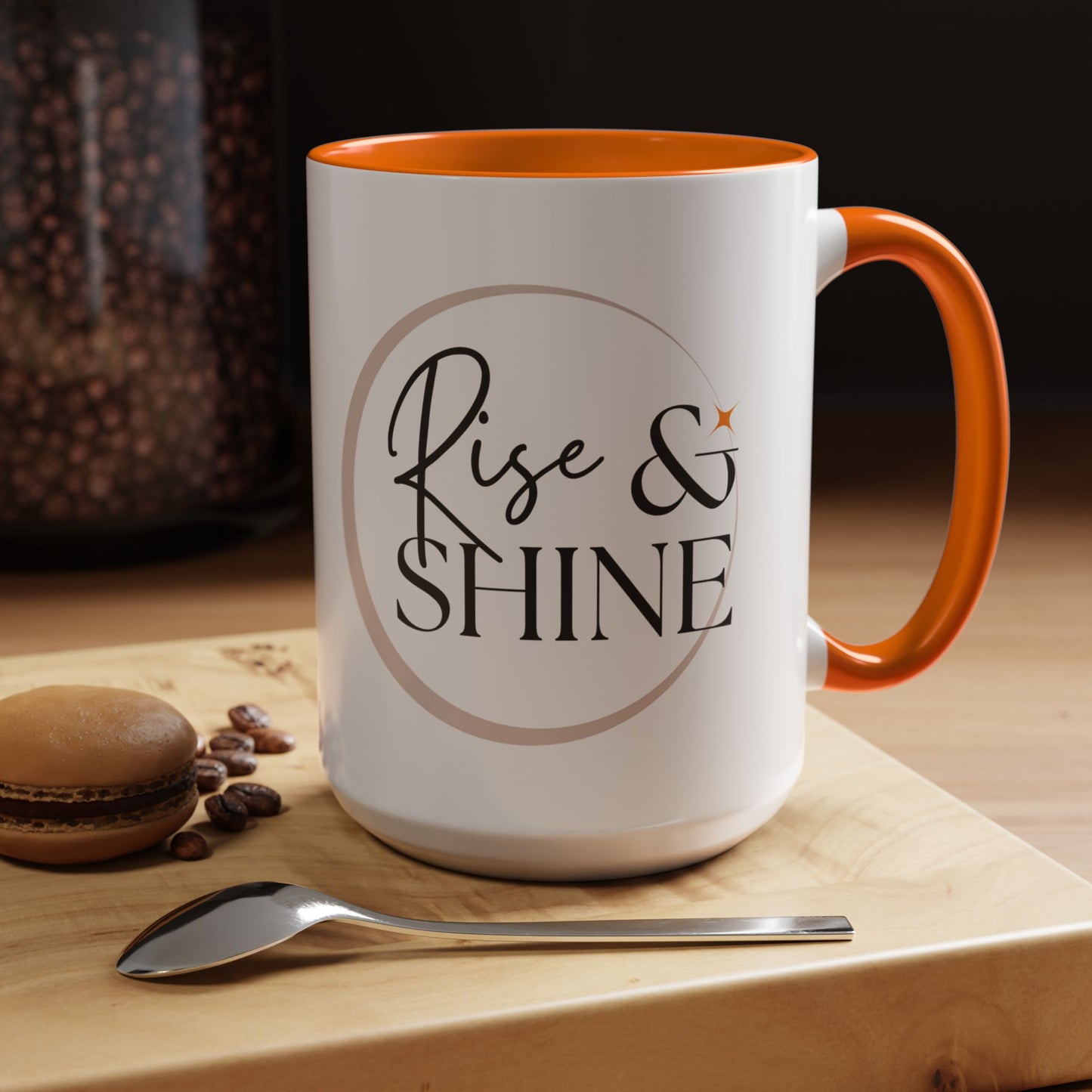 Rise and Shine Accent Coffee Mug For Coffee Lovers, 11oz