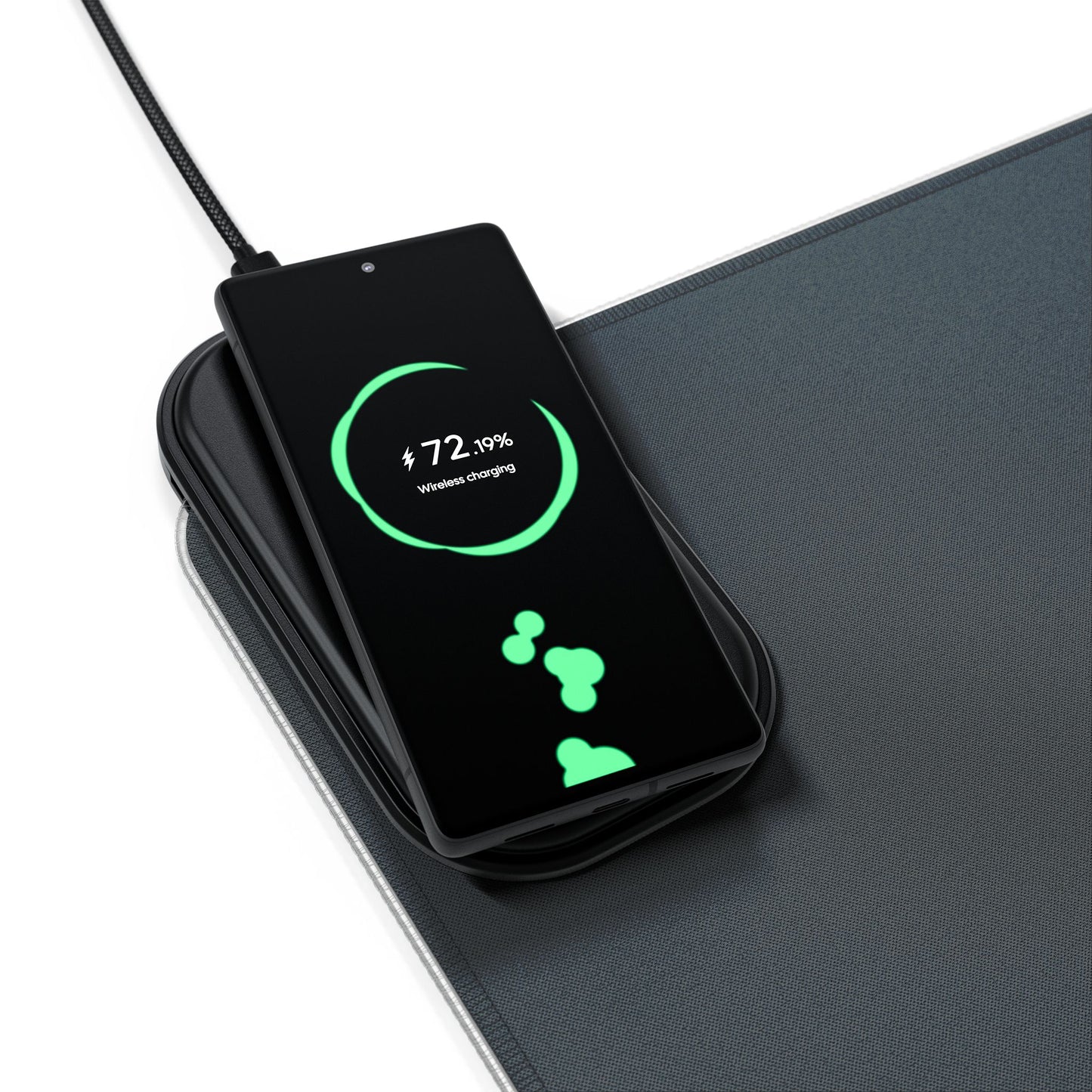 Pray, Believe, Work, Receive - LED Gaming Mouse Pad, Wireless Charging