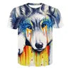 ELECTRIC LION - Men's Quick Dry 3D Printed Short Sleeve Fitness Running T-Shirt