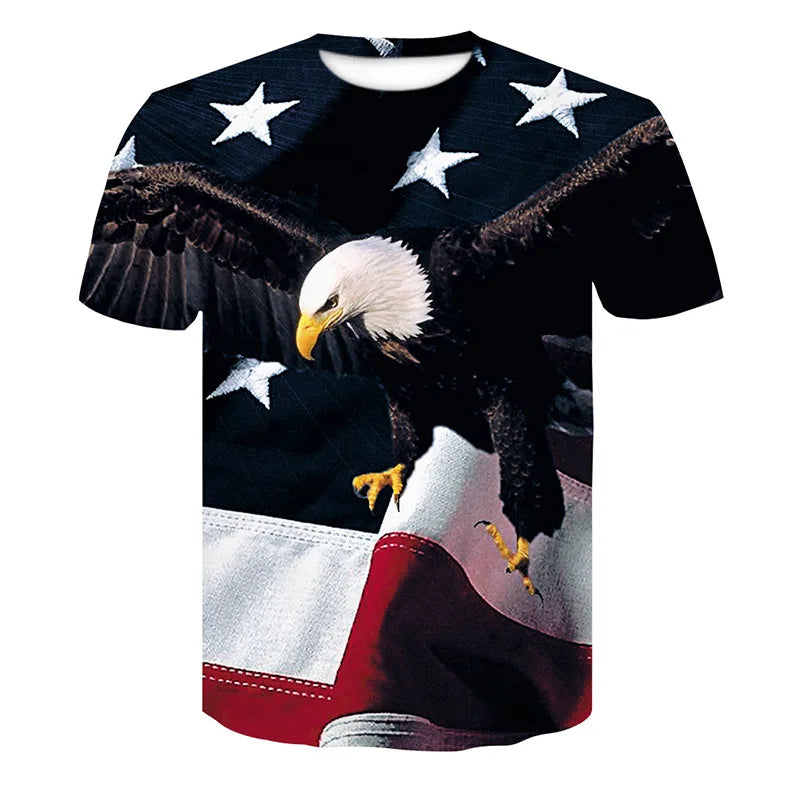 ELECTRIC LION - Men's Quick Dry 3D Printed Short Sleeve Fitness Running T-Shirt