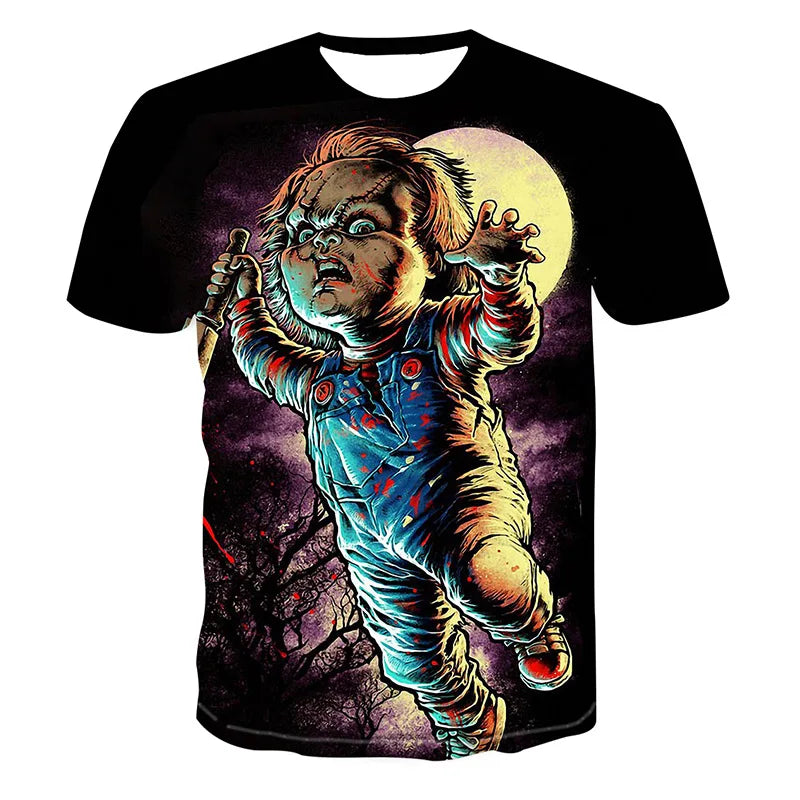 ELECTRIC LION - Men's Quick Dry 3D Printed Short Sleeve Fitness Running T-Shirt