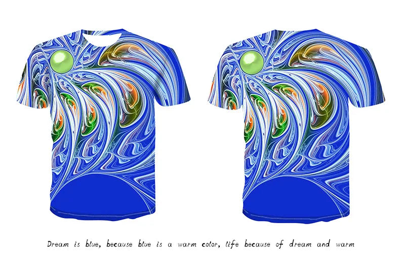 ELECTRIC LION - Men's Quick Dry 3D Printed Short Sleeve Fitness Running T-Shirt