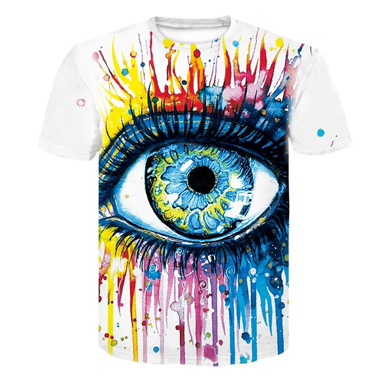 ELECTRIC LION - Men's Quick Dry 3D Printed Short Sleeve Fitness Running T-Shirt
