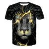 ELECTRIC LION - Men's Quick Dry 3D Printed Short Sleeve Fitness Running T-Shirt