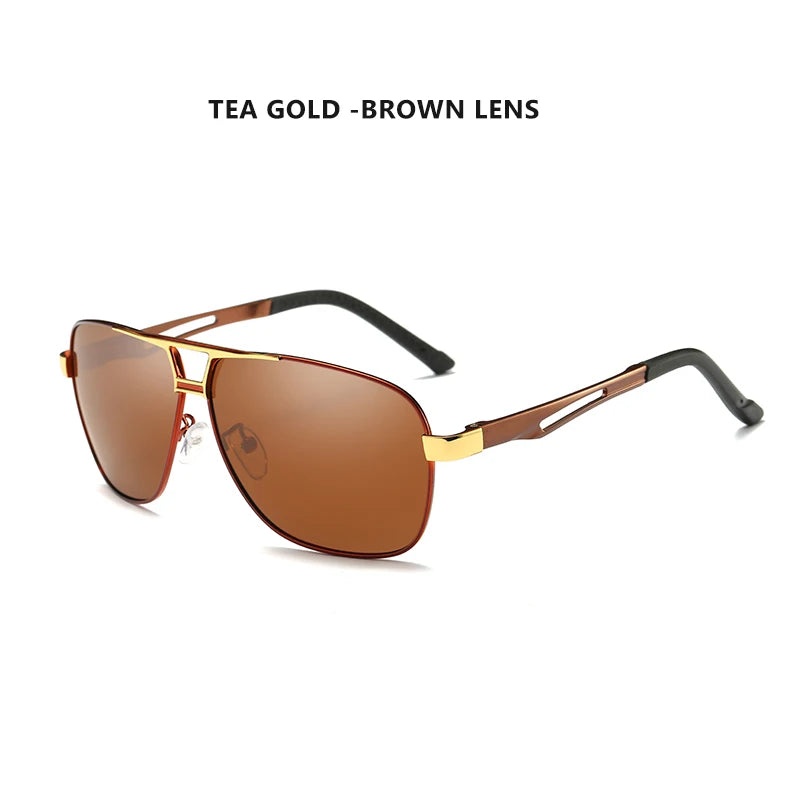Top Aluminum Magnesium Square Polarized Photochromic Sunglasses Men Sun Glasses Military Safety Driving Oculos De Sol Masculino