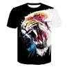 ELECTRIC LION - Men's Quick Dry 3D Printed Short Sleeve Fitness Running T-Shirt