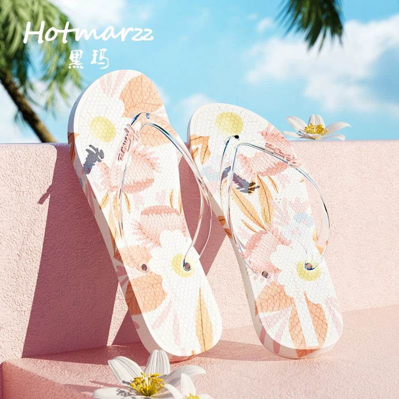 Hotmarzz Fashion Plywood Bathroom Bath Flip Flops