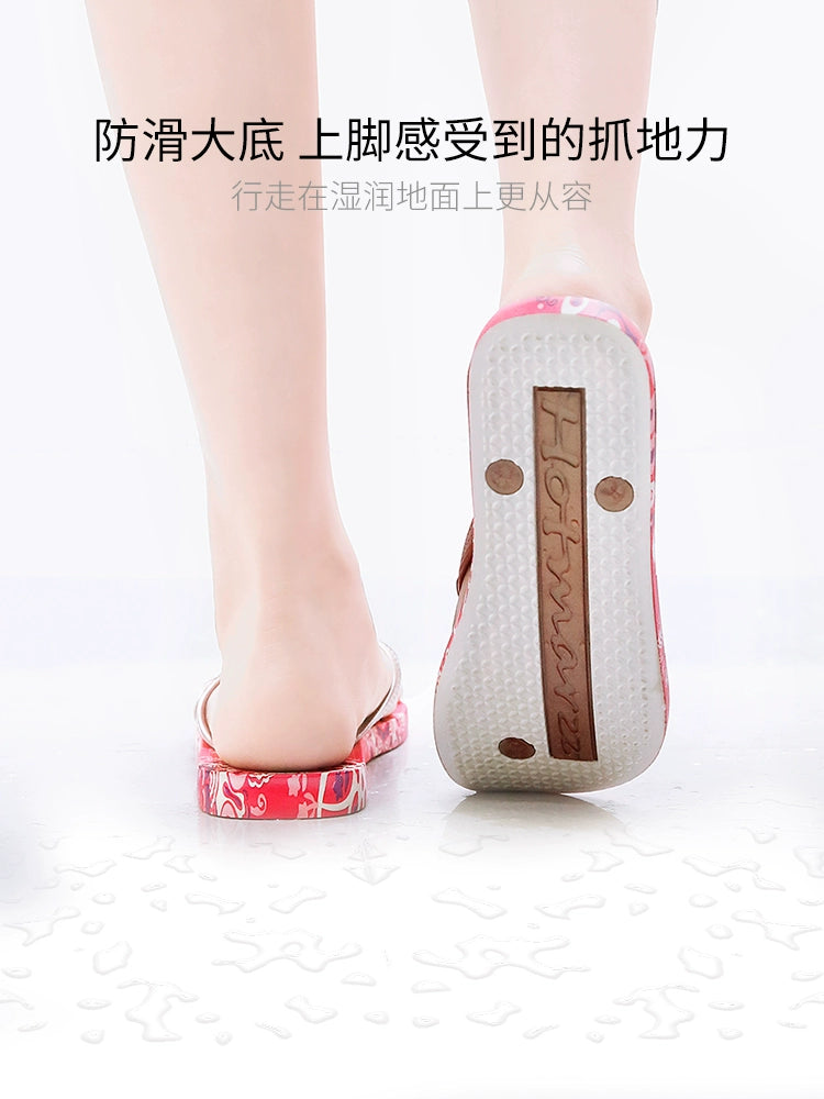 Internet Celebrity Ins Trendy Splint Seaside Large-Size Flip-Flops