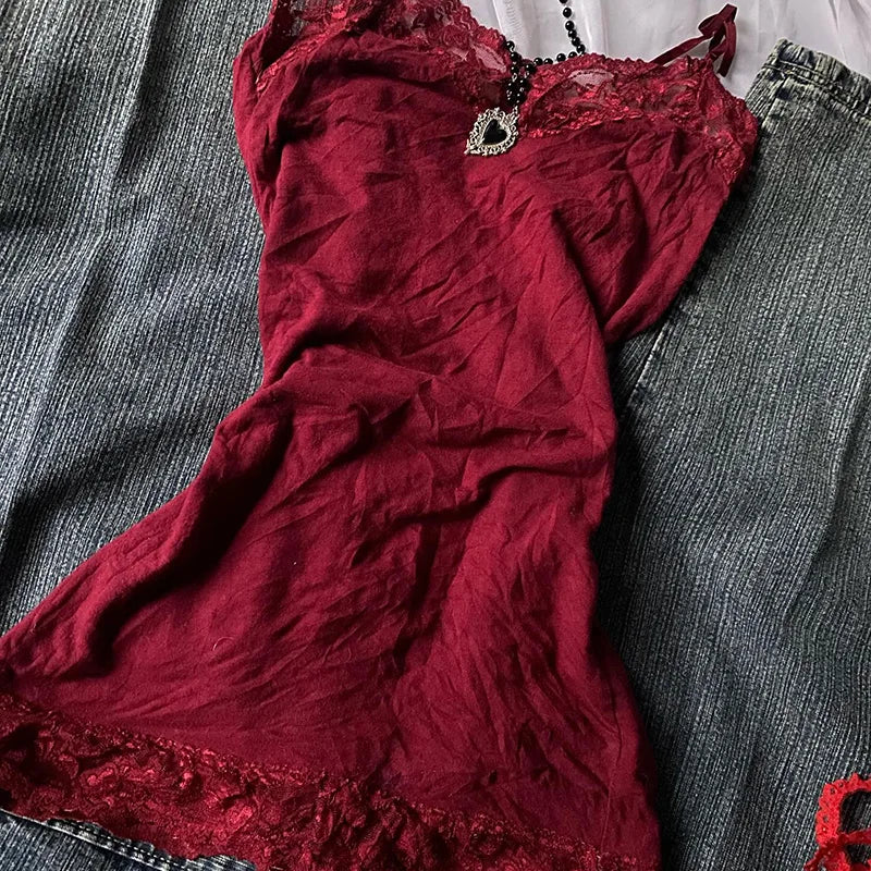 Cool Punk Harajuku Lace Cami
