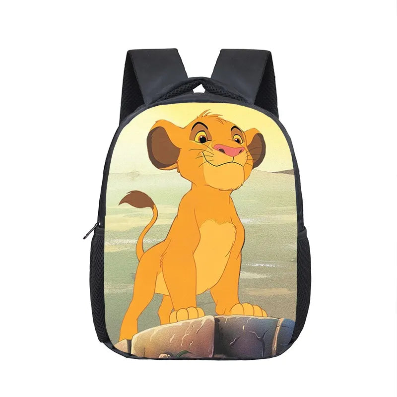 12 inch Disney The Lion King Simba Kindergarten Backpack Children School Bag Toddler Bag for Fashion Kids School Bookbags Gift