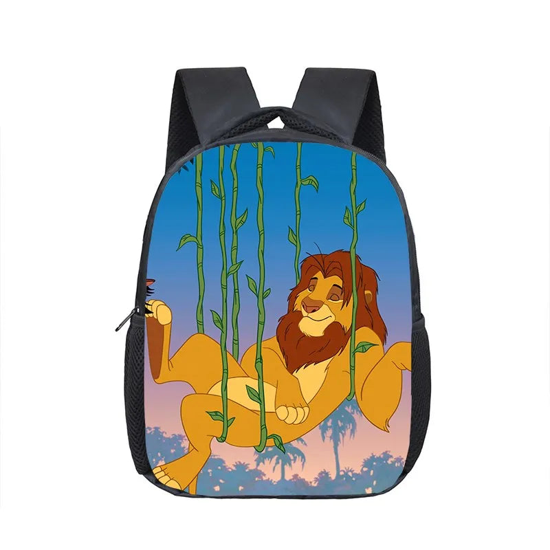 12 inch Disney The Lion King Simba Kindergarten Backpack Children School Bag Toddler Bag for Fashion Kids School Bookbags Gift