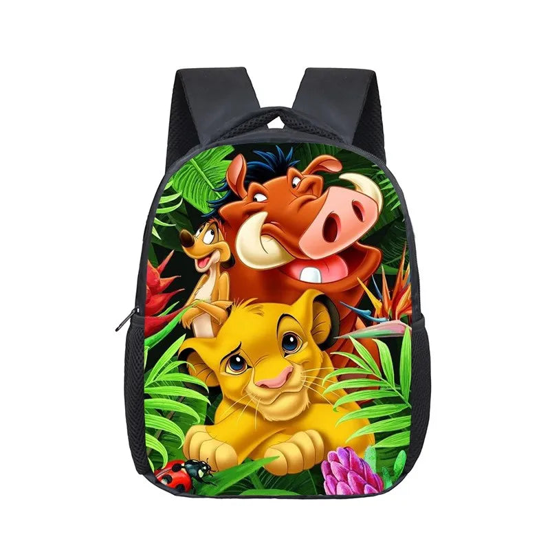 12 inch Disney The Lion King Simba Kindergarten Backpack Children School Bag Toddler Bag for Fashion Kids School Bookbags Gift