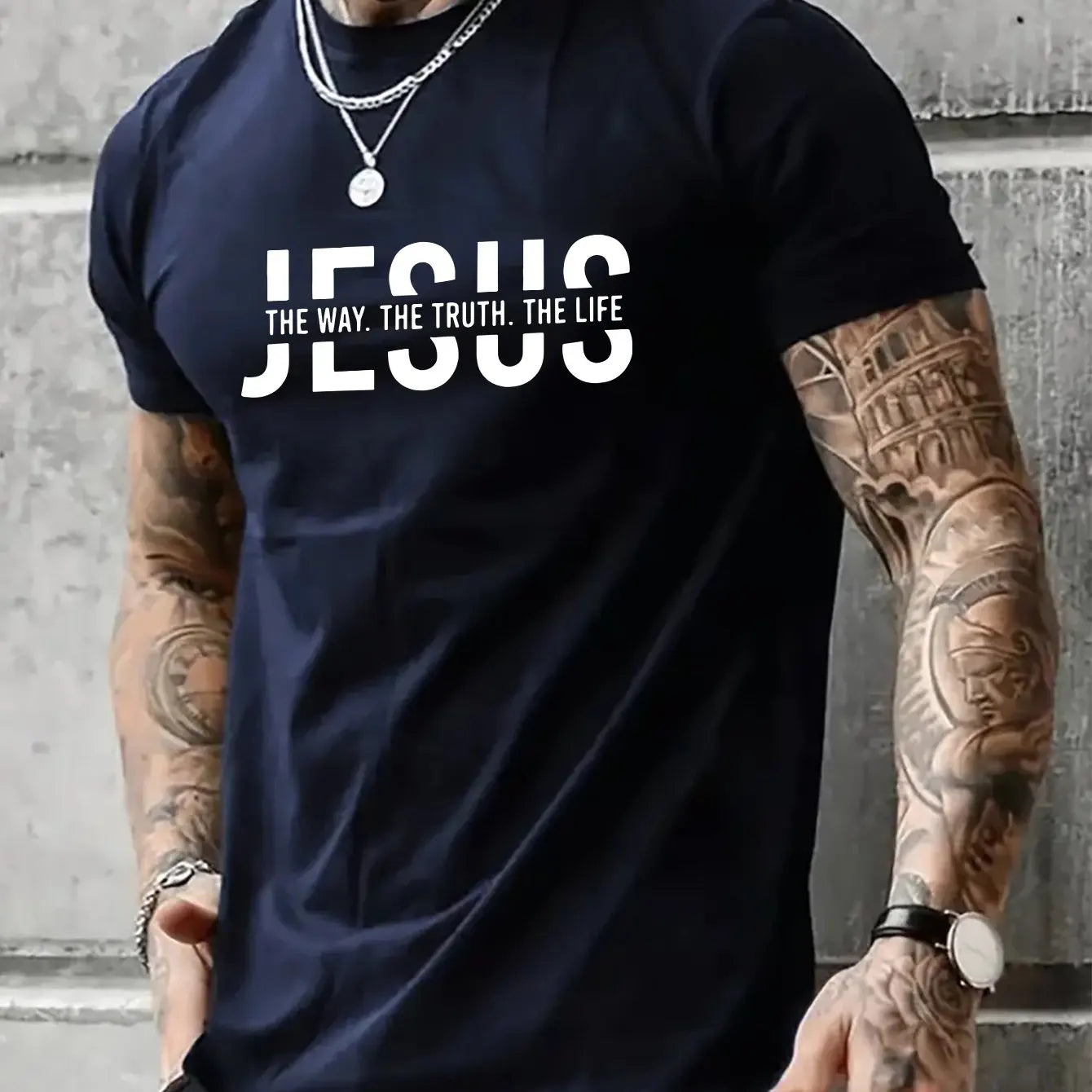 Jesus Way truth life short sleeved T-shirt