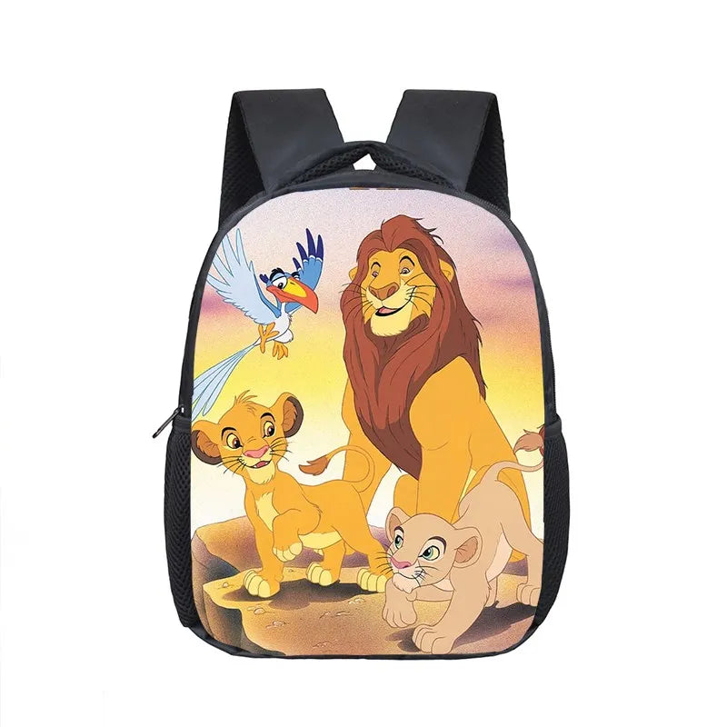 12 inch Disney The Lion King Simba Kindergarten Backpack Children School Bag Toddler Bag for Fashion Kids School Bookbags Gift