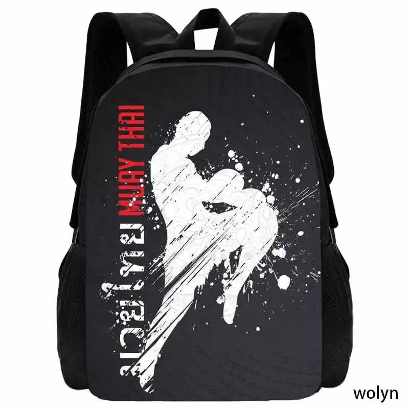 Judo Design Backpack Taekwondo Print Backpack for Child,School Bags for Boy Girls with Karates Print Design Fashion Shoulder Bag