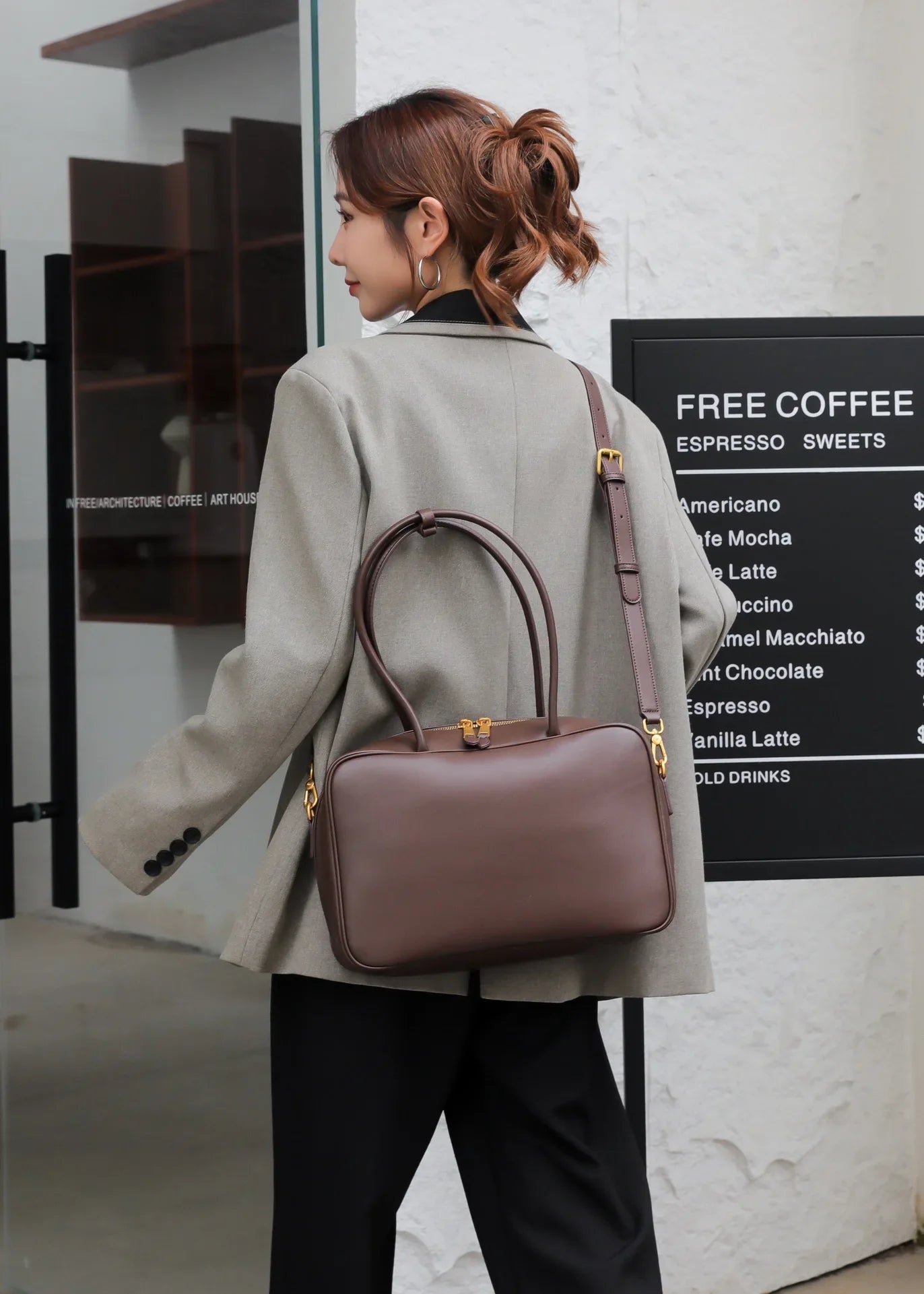 Genuine Leather Luxury Fashion Women Shoulder Bags