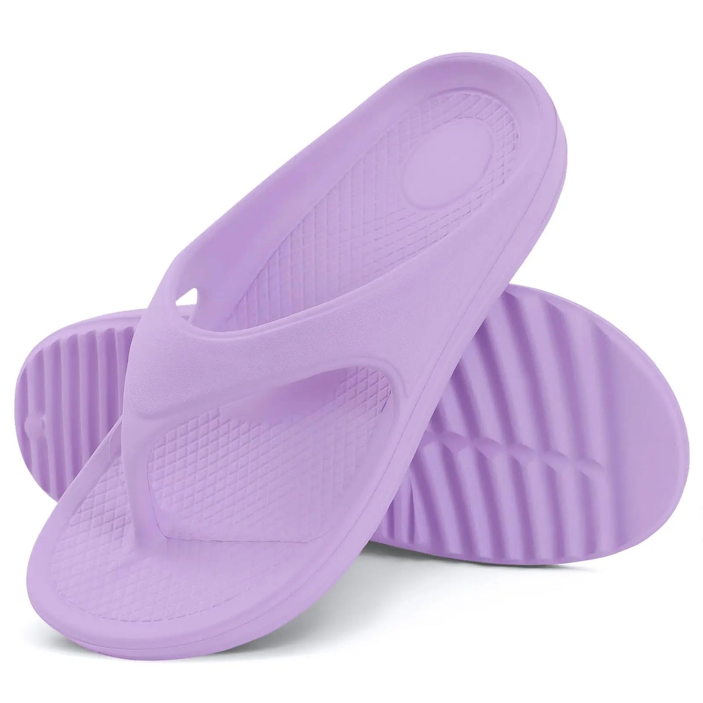 Shevalues Women's Orthopedic Sandals Fashion Beach Flip Flop Summer Outdoor Soft Sandals With Arch Support Home Bathroom Slides