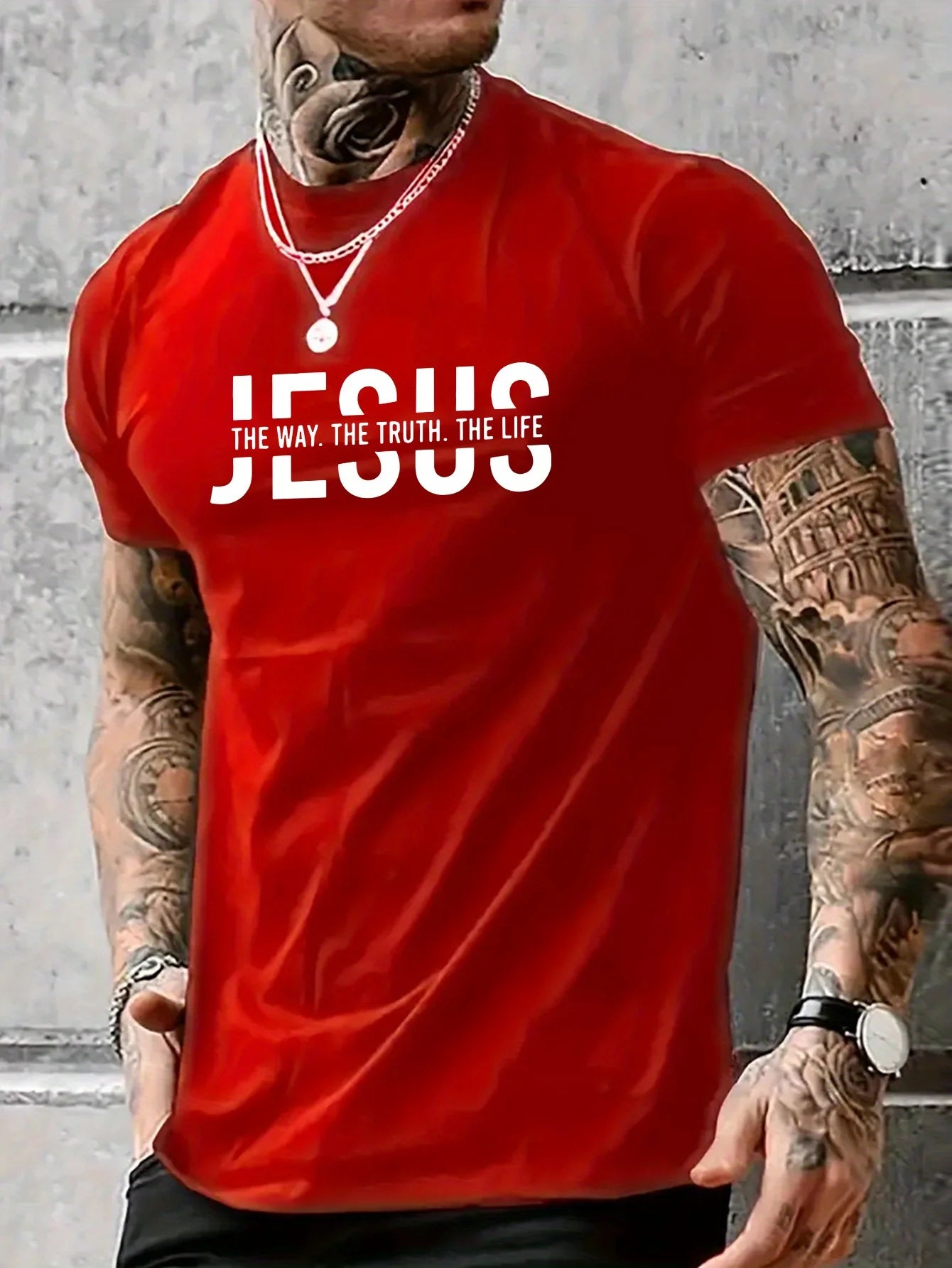 Jesus Way truth life short sleeved T-shirt