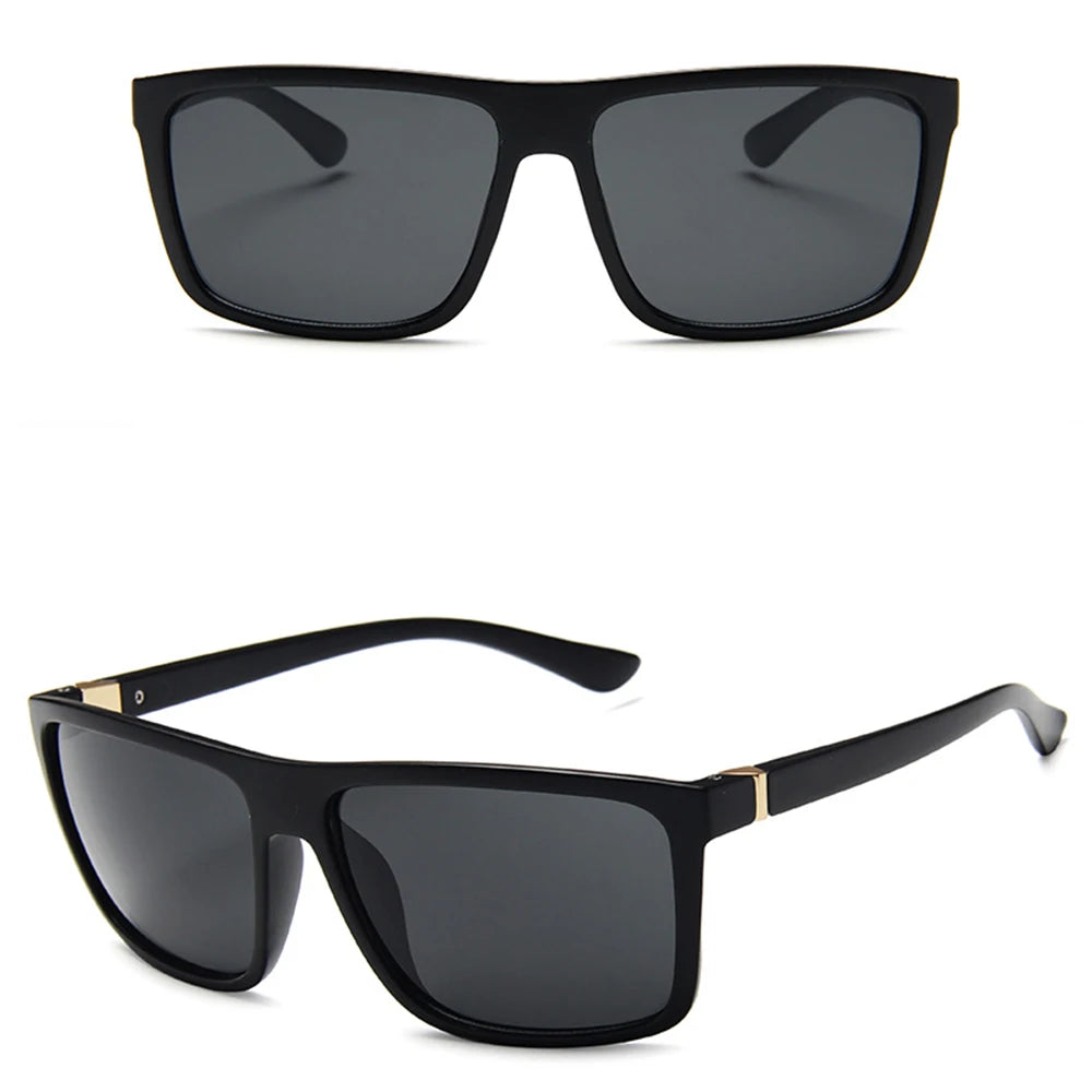 Vintage Fashion Square Polarized UV400 Sunglasses