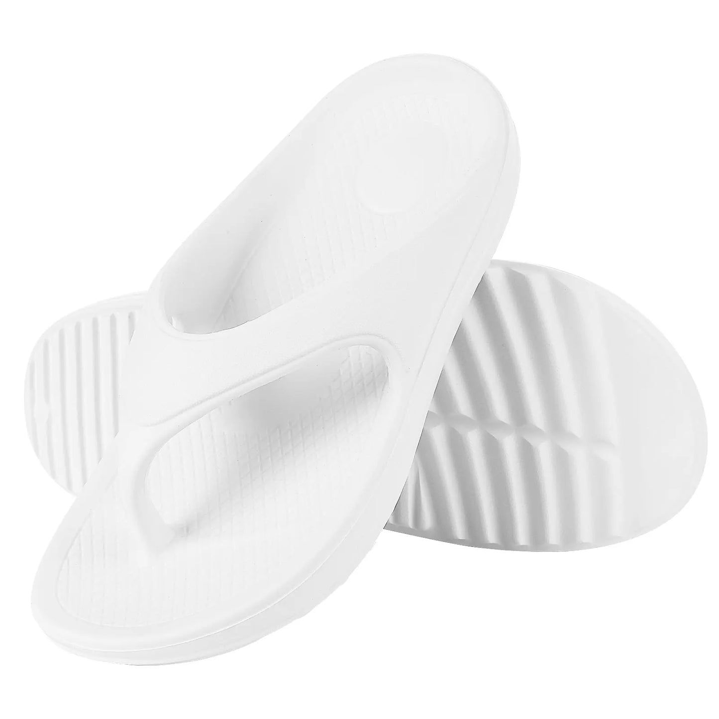 Shevalues Women's Orthopedic Sandals Fashion Beach Flip Flop Summer Outdoor Soft Sandals With Arch Support Home Bathroom Slides