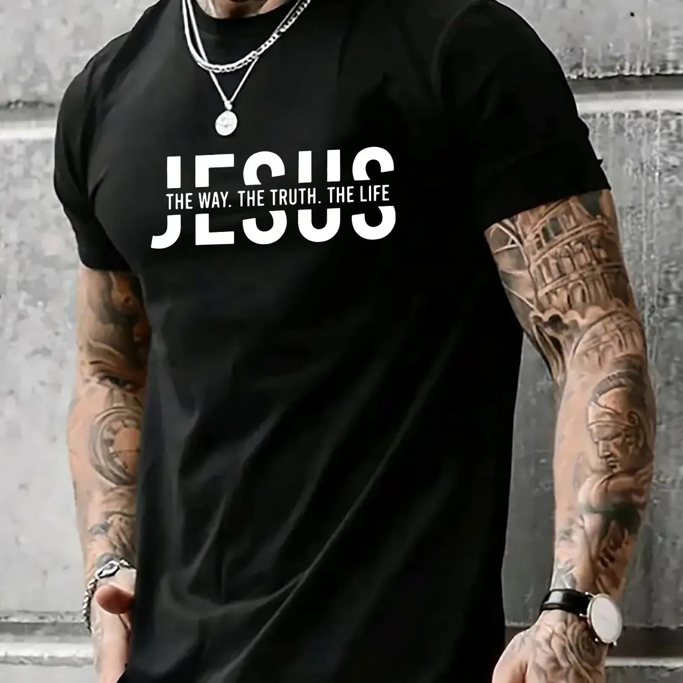 Jesus Way truth life short sleeved T-shirt