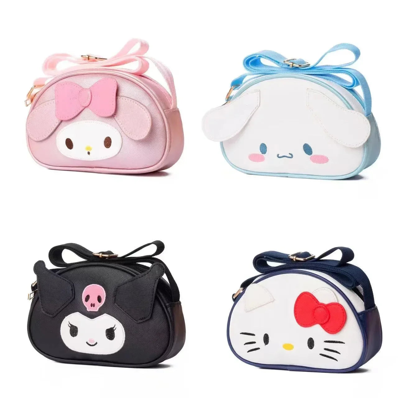 MINISO Kawali Hellokitty Melody Onpompurin Kitty Kuromi Cinnamorol Anime Fashion Backpack Beauty Travel School Bag Girls Toys