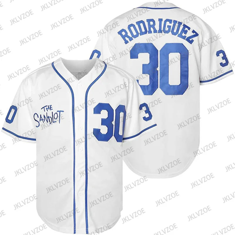 The Sandlot Rodriguez 30 Baseball Jersey