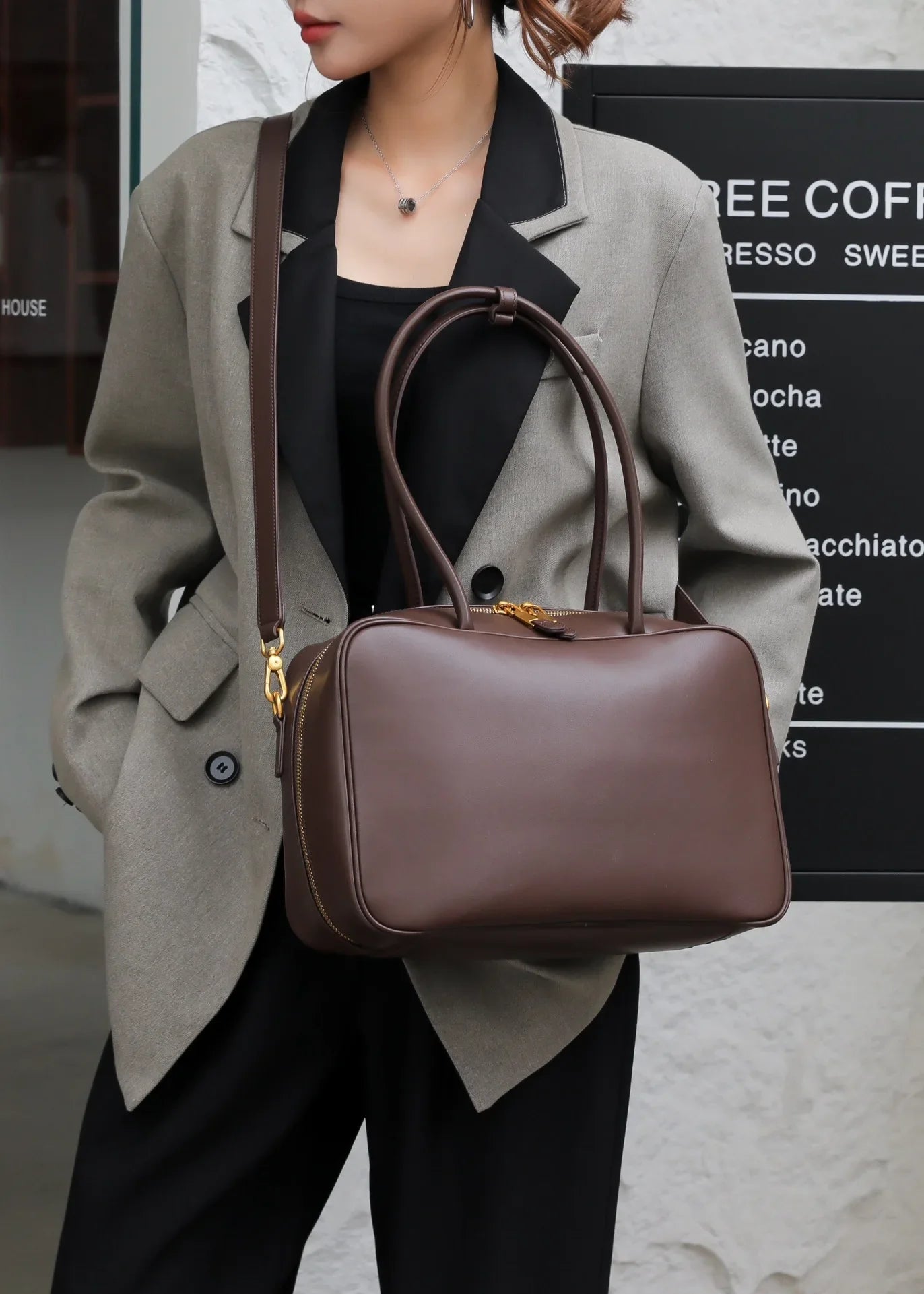 Genuine Leather Luxury Fashion Women Shoulder Bags